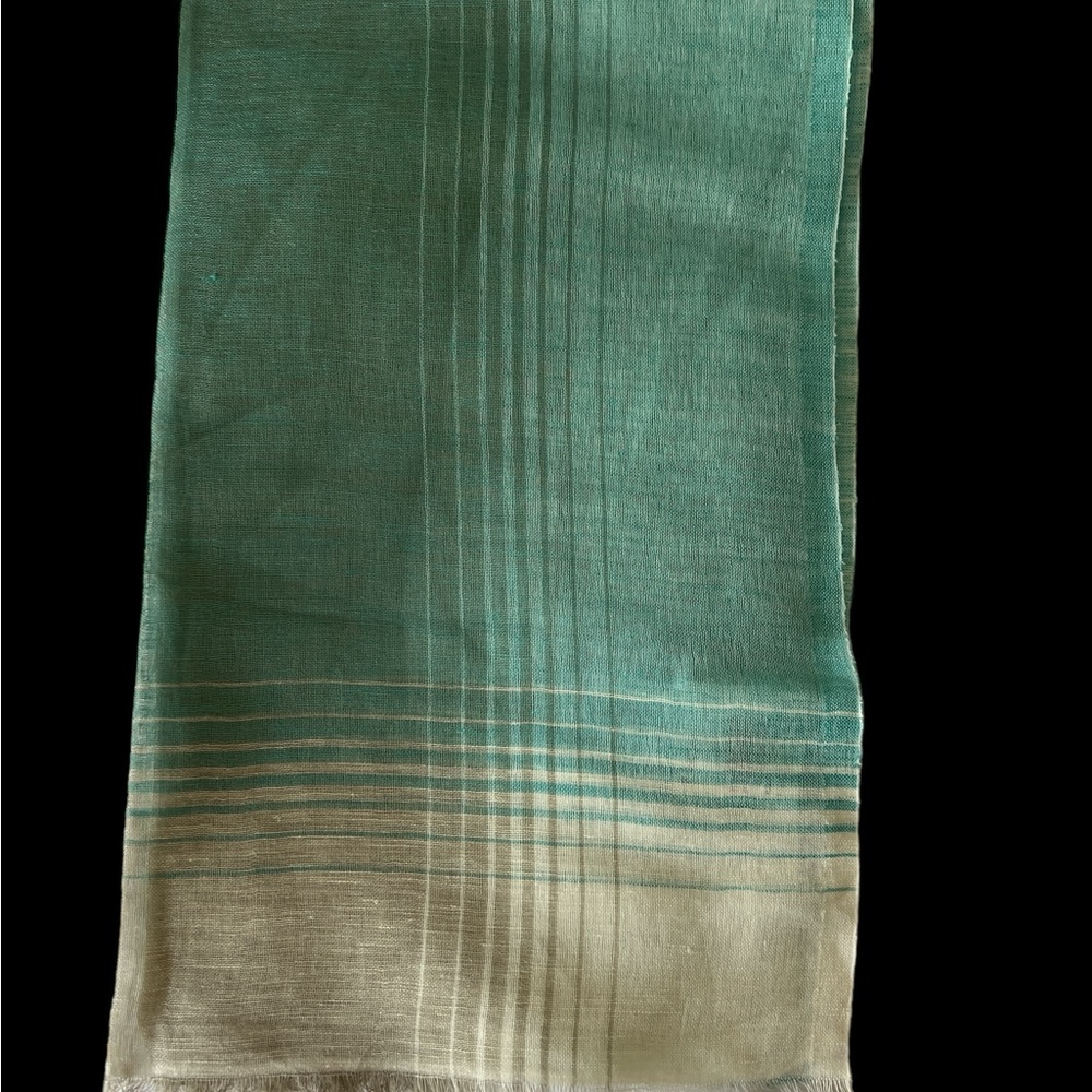 New Blue & White Linen-Cotton-50*180